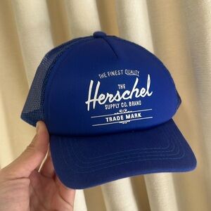 Herschel Supply Company KIDS blue Mesh Whaler Cap Hat snap back
